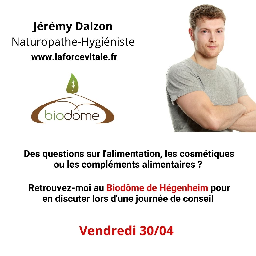 Journée conseils en naturopathie dans votre magasin Biodôme Biodôme