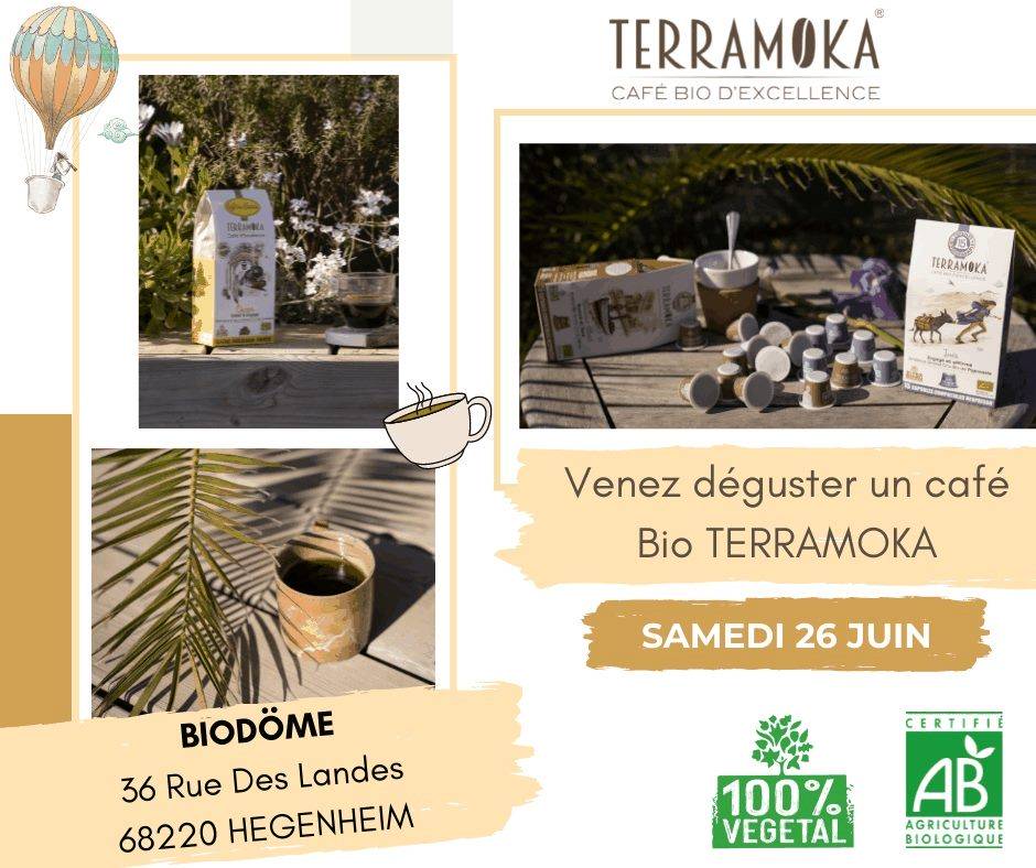 Dégustation Café Terramoka samedi 26 juin Saint-Louis
